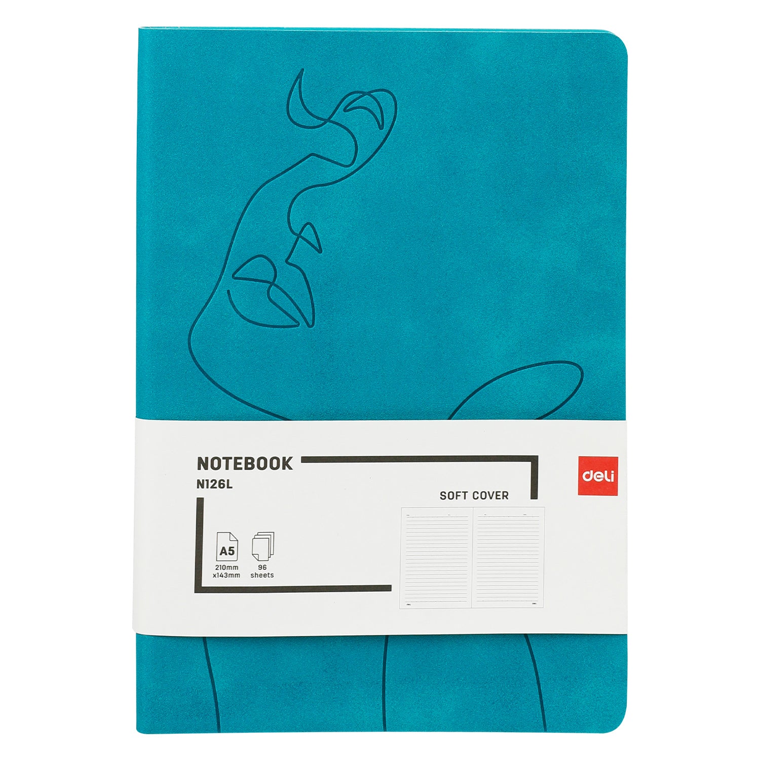 CAIET BIROU A5 96 FILE 80G DICTANDO COPERTA PIELE TURCOAZ N126L DELI CAIET BIROU A5 96 FILE 80G DICTANDO COPERTA PIELE TURCOAZ N126L DELI
